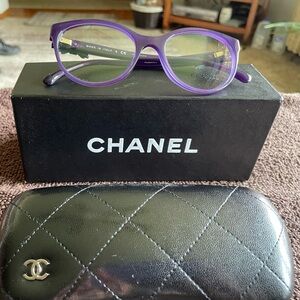 💜💜💜 Chic CHANEL Purple Black Bow Opticals💜💜💜